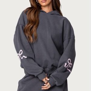 Edikted Bow Hoodie Size Small! Great condition, worn once